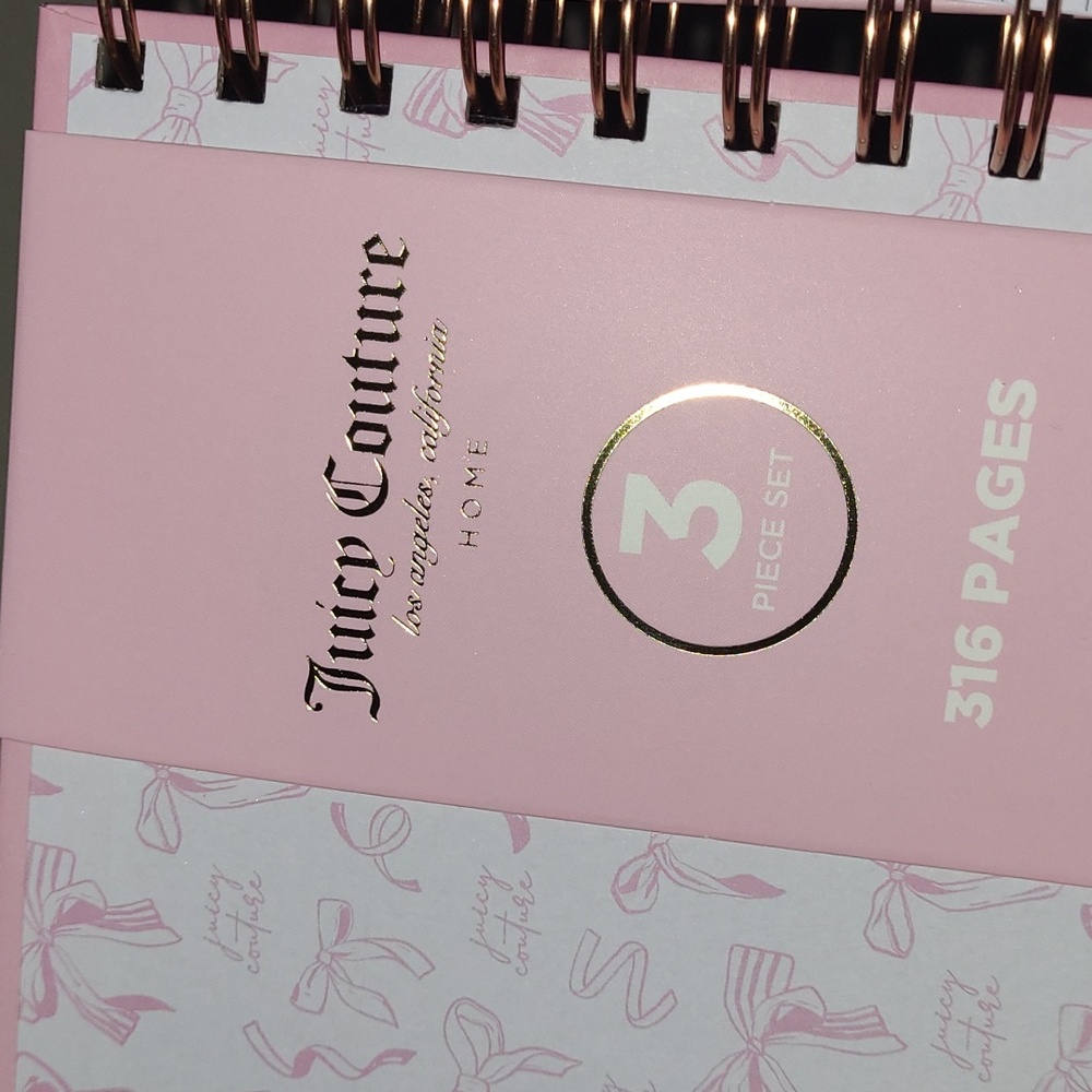 Juicy Couture Pink Journal with Heart Pens - Picture 4 of 9